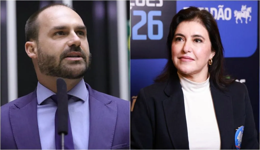 TRE-SP determina a exclusão de vídeo de Eduardo Bolsonaro contra Simone Tebet
